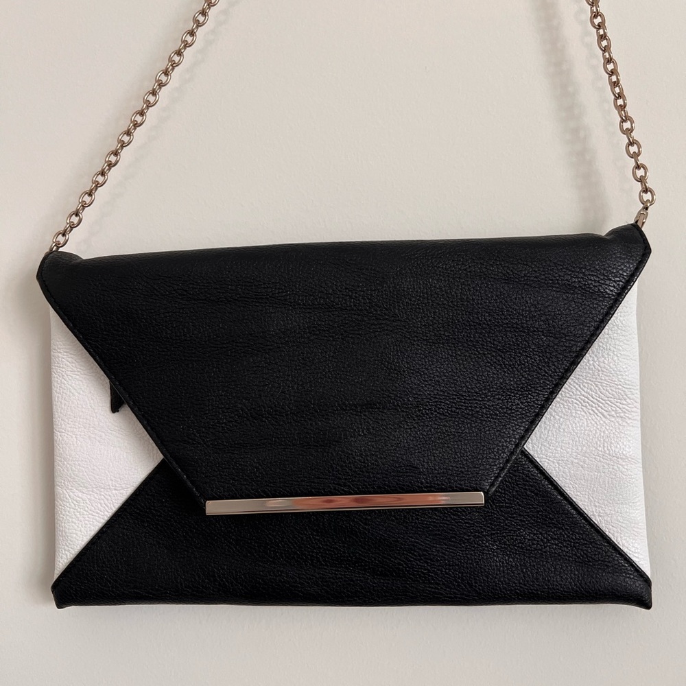Classic color block clutch